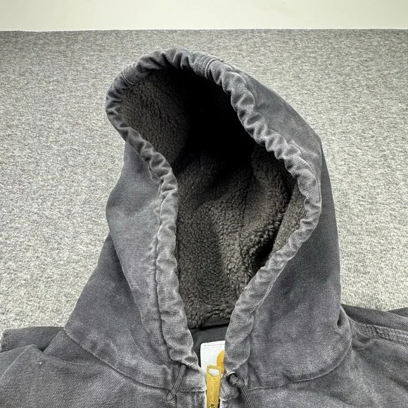 Carhartt Coat Men's 2XL Tall Sherpa Lined Hooded J141 BLK Workwear